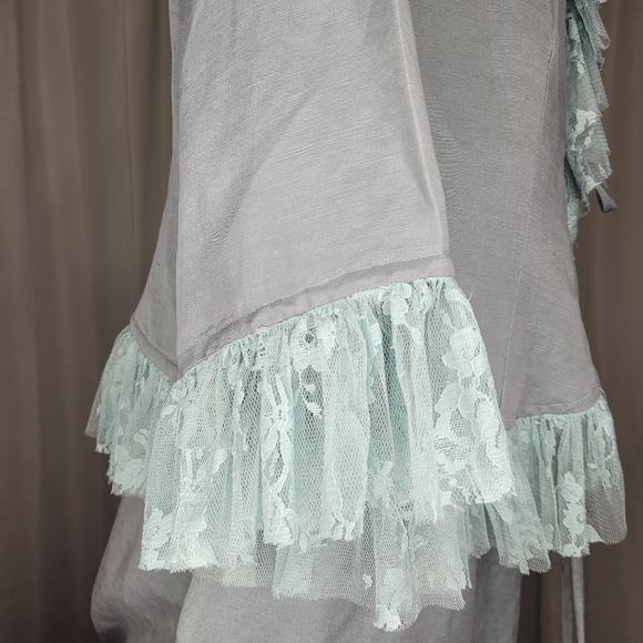 Vintage Rare Mint Lace Skirt and Tie Front Jacket Set Size Medium - Picture 6 of 14